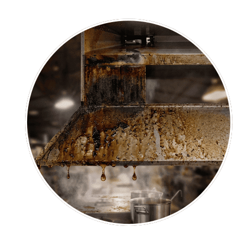 Pulizia rimozione grasso cappa industriale