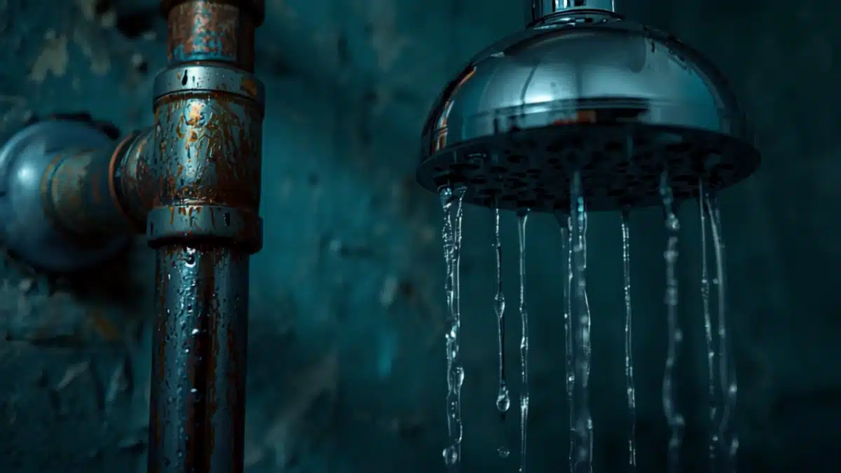 Legionella nelle tubature dell'acqua e nella doccia di un condominio