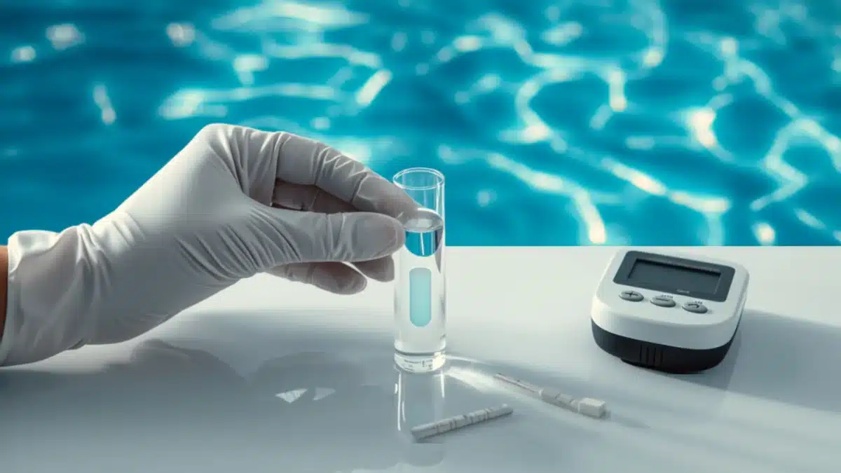 Controllo dei parametri dell’acqua di piscina: cloro attivo libero, pH e temperatura