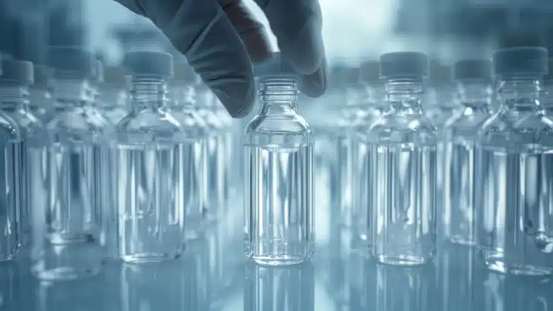 Bottiglie sterili per il campionamento di verifica dell’acqua secondo ISO 11731