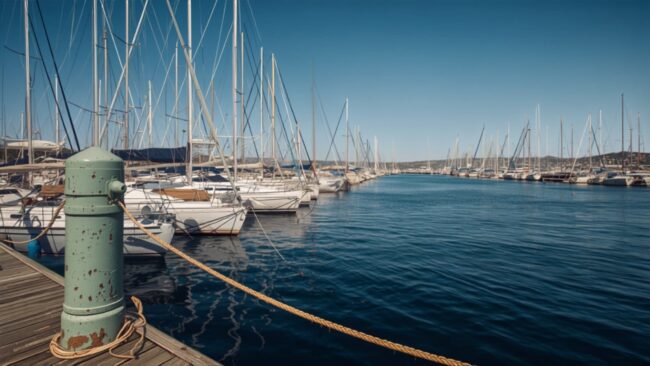 Legionella porti turistici marina Legionella navi yacht: porto turistico con banchine e imbarcazioni ormeggiate