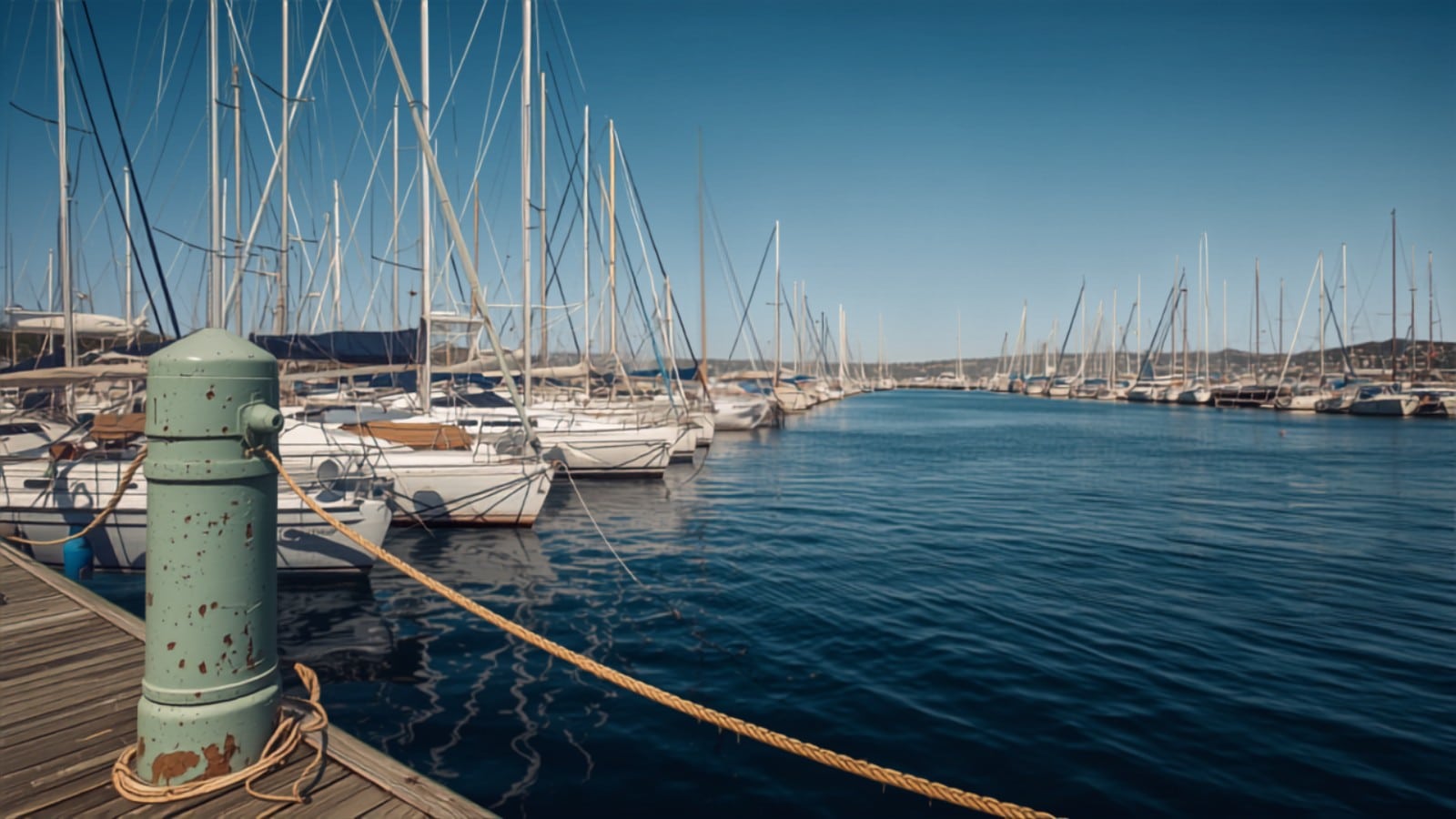 Legionella navi yacht: porto turistico con banchine e imbarcazioni ormeggiate