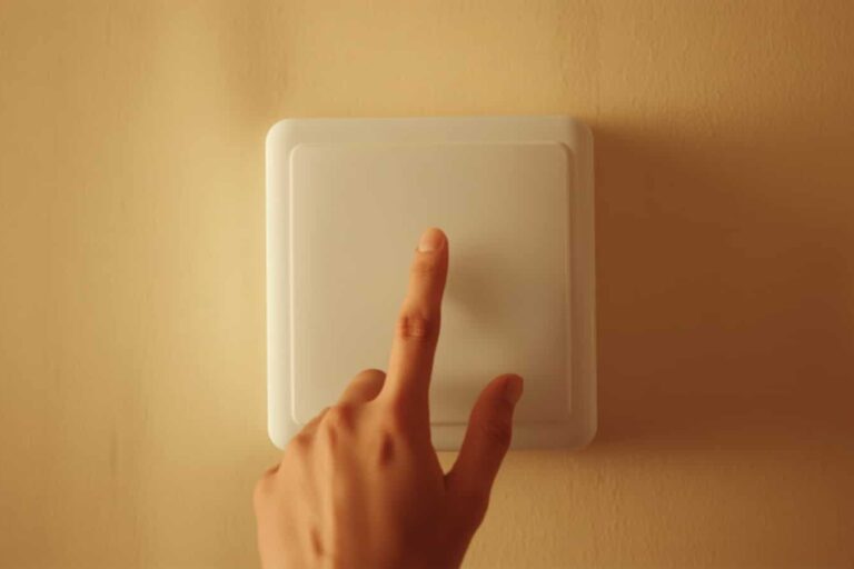 Persona regola la temperatura dello scaldabagno di casa per prevenire la Legionella