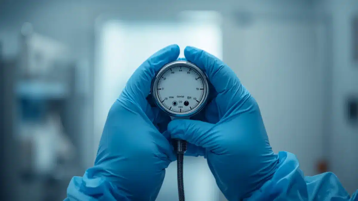 Verifica dei parametri impiantistici in una sala operatoria di una struttura sanitaria