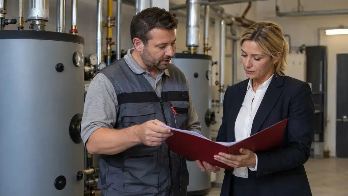 Consegna del certificato di bonifica legionella alla direzione della struttura