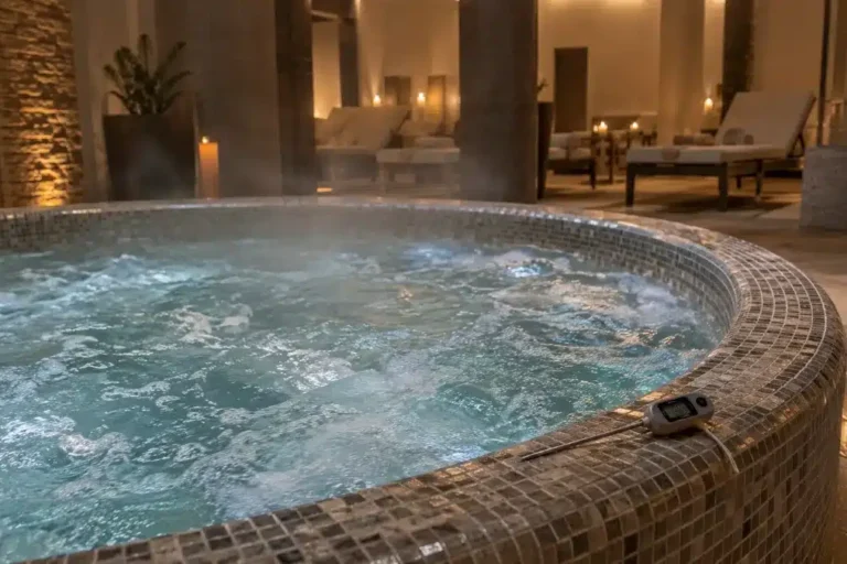 vasca idromassaggio di un centro benessere, punto critico per la legionella nei centri benessere