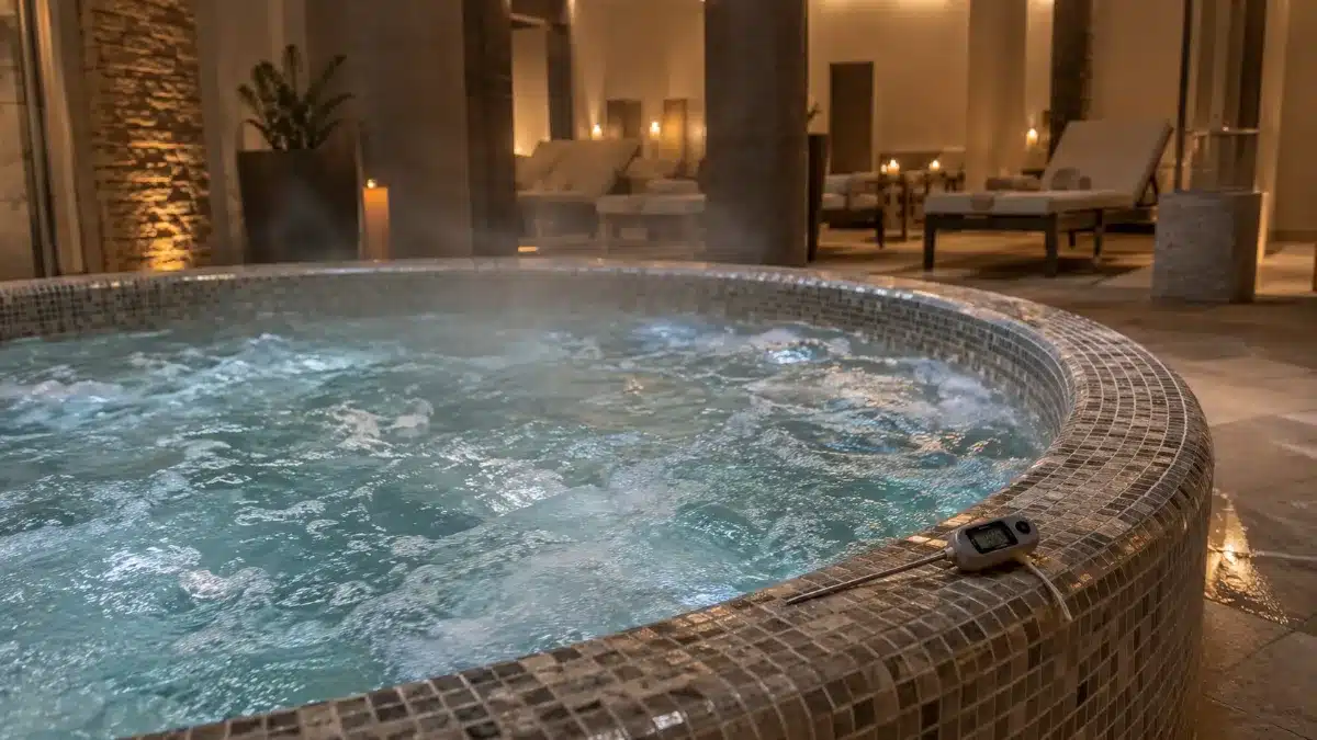 Vasca idromassaggio di un centro benessere, punto critico per la legionella nei centri benessere