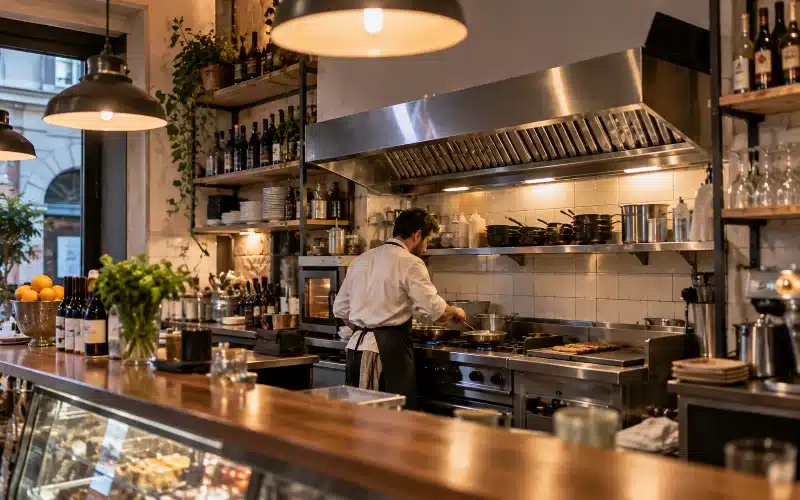 Pulizia cappe per bistrot e bar con cucina – AirBio