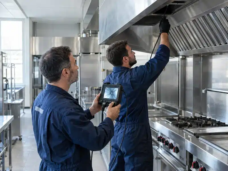 Sopralluogo e videoispezione della cappa con telecamera a sonda – AirBio