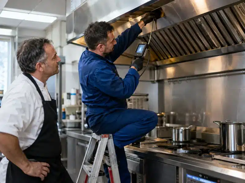 Sopralluogo e videoispezione della cappa in un ristorante di Milano – AirBio