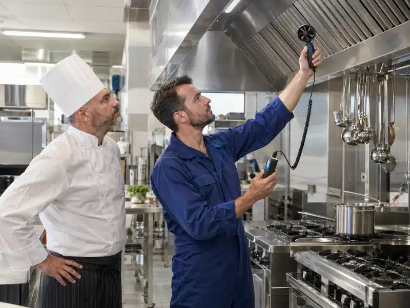 Collaudo e certificato di pulizia della cappa in un ristorante di Padova – AirBio