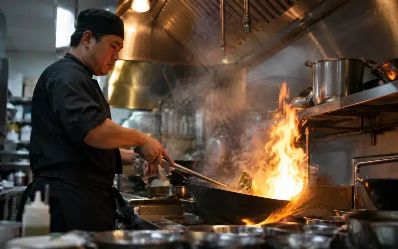 Pulizia cappe per ristoranti asiatici e cucine con wok – AirBio
