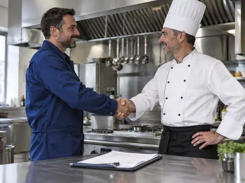 Collaudo e certificato di pulizia della cappa in un ristorante di Verona – AirBio