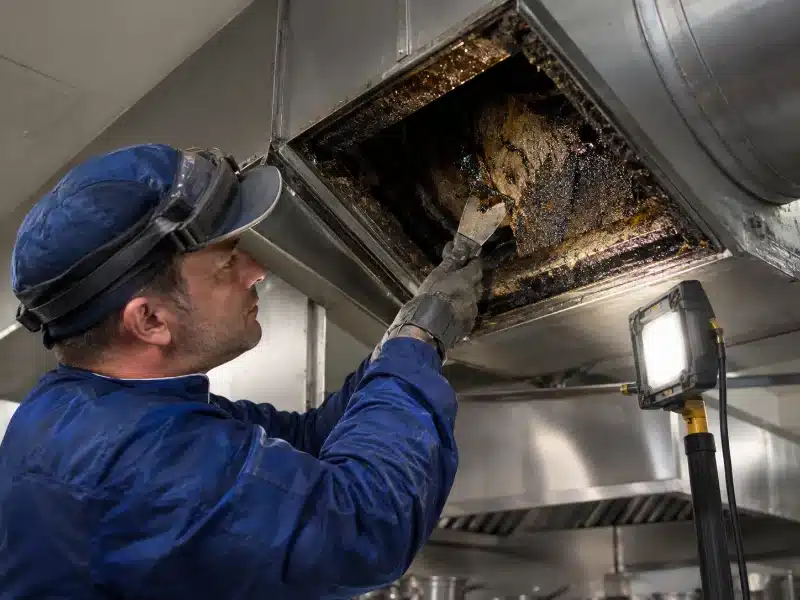 Pulizia di condotte e motore di aspirazione della cappa in un ristorante di Verona – AirBio